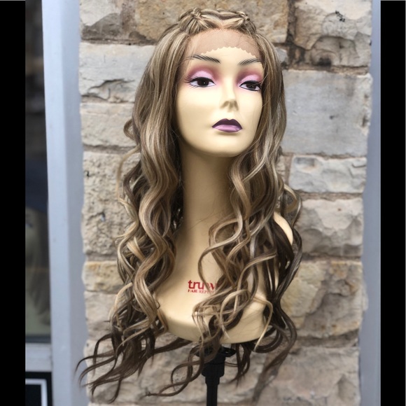 Accessories - Blonde mix Double Braiding Lacefront Wig baby hair